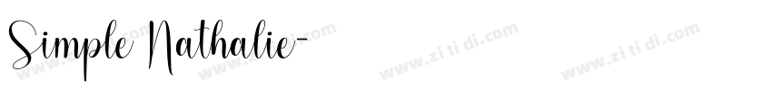Simple Nathalie字体转换